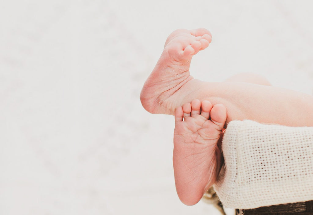 Newborn baby feet