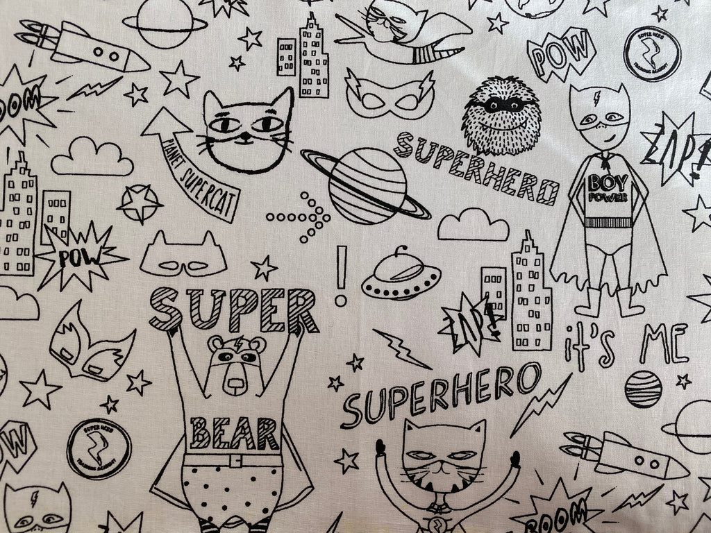 coloriage superhero