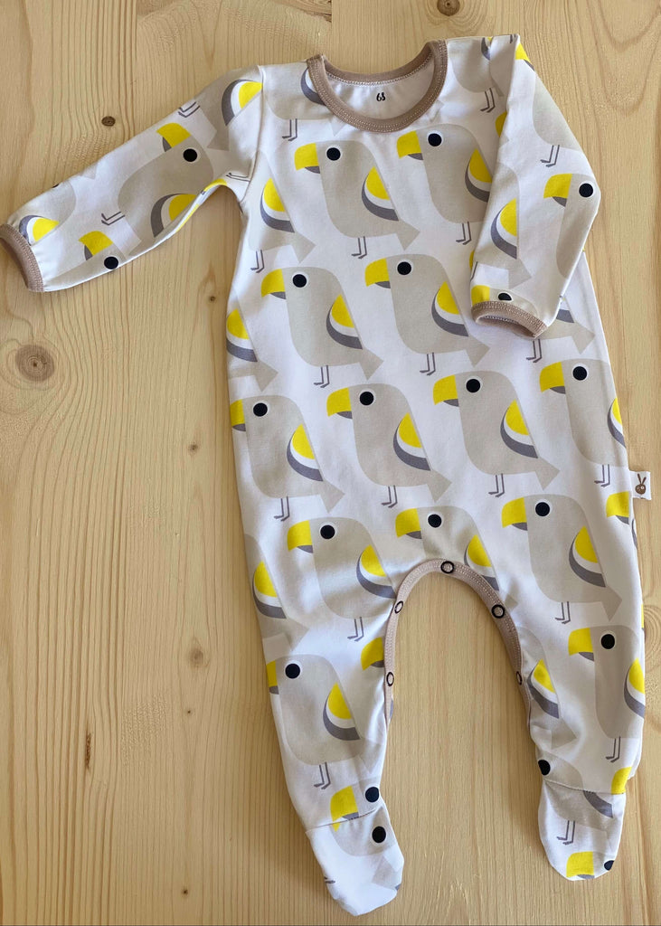 Pyjama avec pieds en jersey léger bio