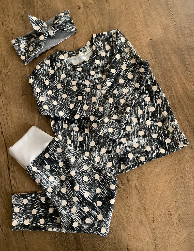 Legging, bandeau et top en jersey coton